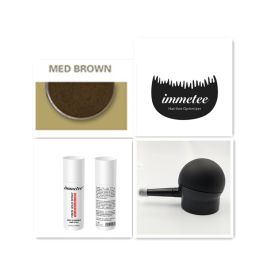 Plant hair additive fibre hair powder, one-time reinforcing artifacts to cover hair scarce manufacturers wholesale and direct sales (Option: Med brown set)