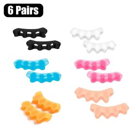 Toe Separators Doctor Recommended Correct Foot and Bunion Pain,Plantar Fasciitis Toe Straightener to Improve Functional Mobility (Color: 6 Pairs)