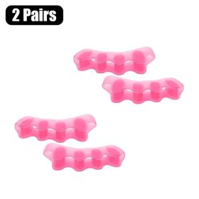 Toe Separators Doctor Recommended Correct Foot and Bunion Pain,Plantar Fasciitis Toe Straightener to Improve Functional Mobility (Color: 2 Pairs-L)