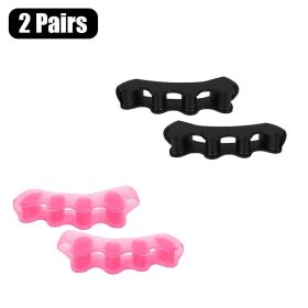 Toe Separators Doctor Recommended Correct Foot and Bunion Pain,Plantar Fasciitis Toe Straightener to Improve Functional Mobility (Color: 2 Pairs-G)