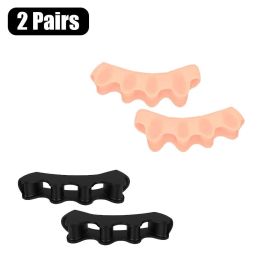 Toe Separators Doctor Recommended Correct Foot and Bunion Pain,Plantar Fasciitis Toe Straightener to Improve Functional Mobility (Color: 2 Pairs-C)