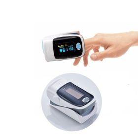 Fingertip Pulse Oximeter And Blood Oxygen Saturation Monitor With LED Display (Color: gray)
