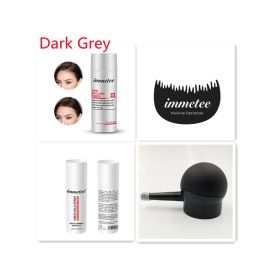 Plant hair additive fibre hair powder, one-time reinforcing artifacts to cover hair scarce manufacturers wholesale and direct sales (Option: Dark Grey set)